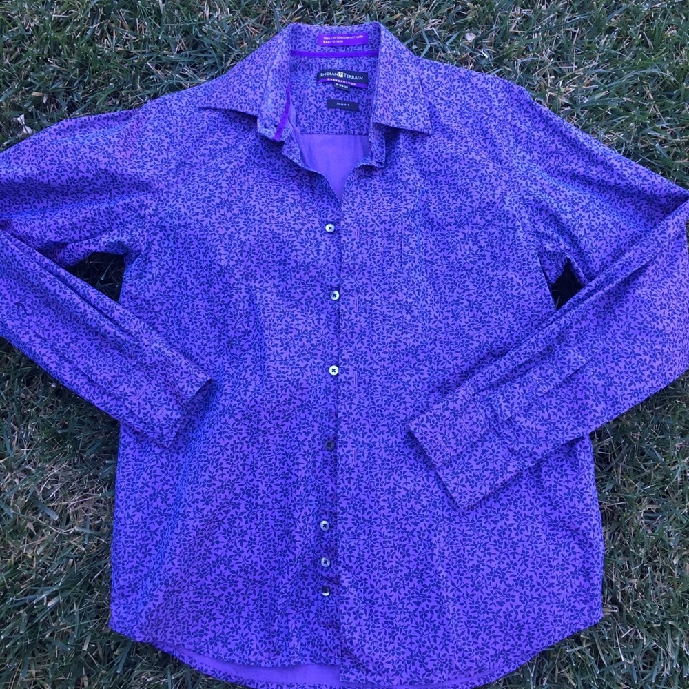 Nice purple paisley Prince 👑 button up purple rain